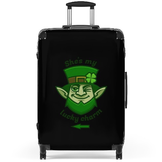 St. Patrick's Day Lucky Charm for Him Suitcases
