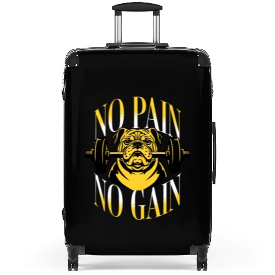 No Pain No Gain Suitcases DesignTemplate
