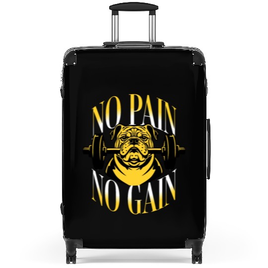 No Pain No Gain Suitcases DesignTemplate