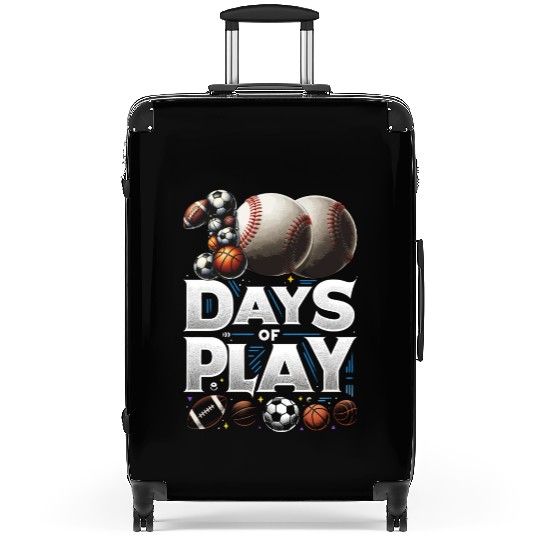 School Suitcases, 100 Days Of School Baseball Soccer