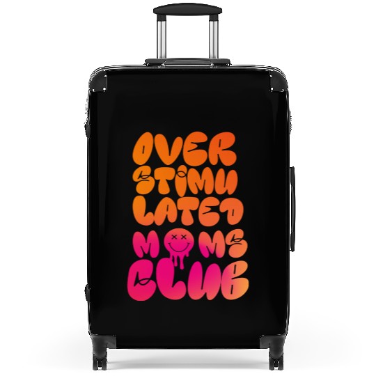 overstimulated moms club Suitcases