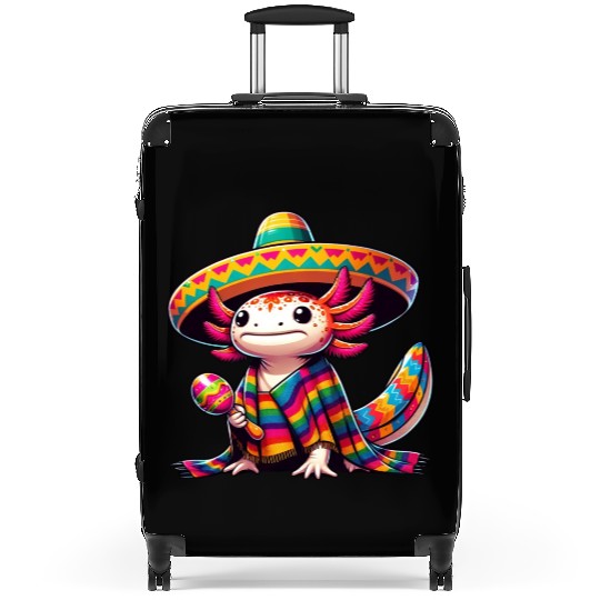 Cinco de Mayo Axolotl: Celebratory Design Suitcases