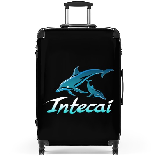 Serenity Swimmers: Intecai’s Ocean,Dolphin Dance Suitcases