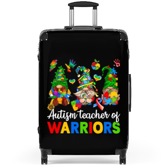 Autism Teacher Of Warriors Gnomes Suitcases