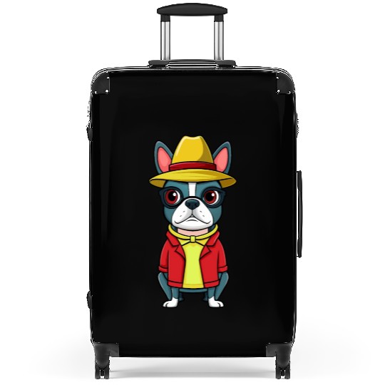 Boston Terrier Mom Stickerscar Smooshfaceunited Suitcases