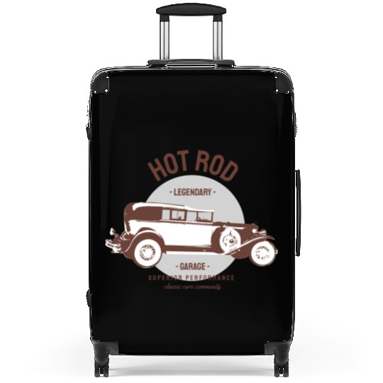 Hot rod legendary, classic car Suitcases