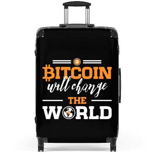 Bitcoin will Change the World Suitcases