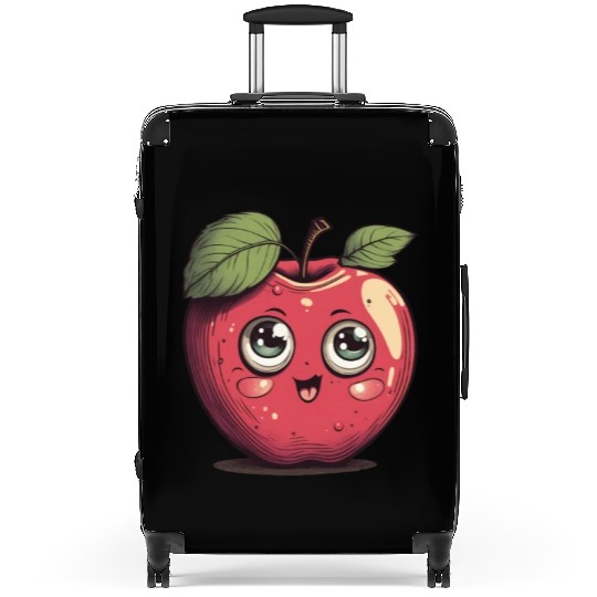 Sweet Kawaii Apple For Fruit Lovers Suitcases