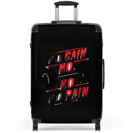 No Pain No Gain Suitcases