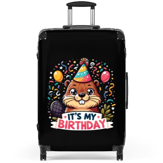 Its My Birthday Sweet Birthday Beaver Suitcases