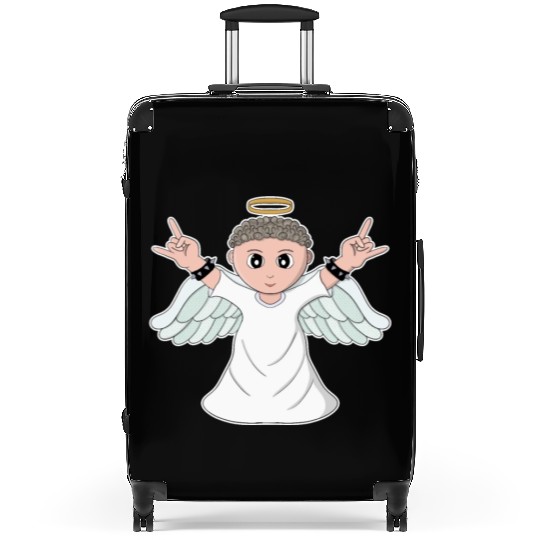 Heavy Music Loving Angel Suitcases