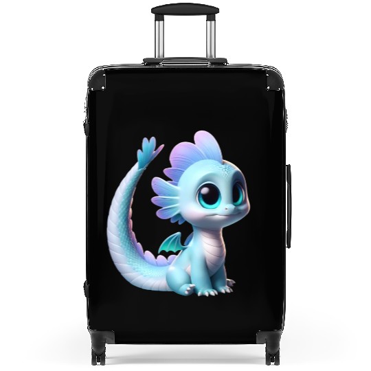 Curious Baby Dragon Suitcases