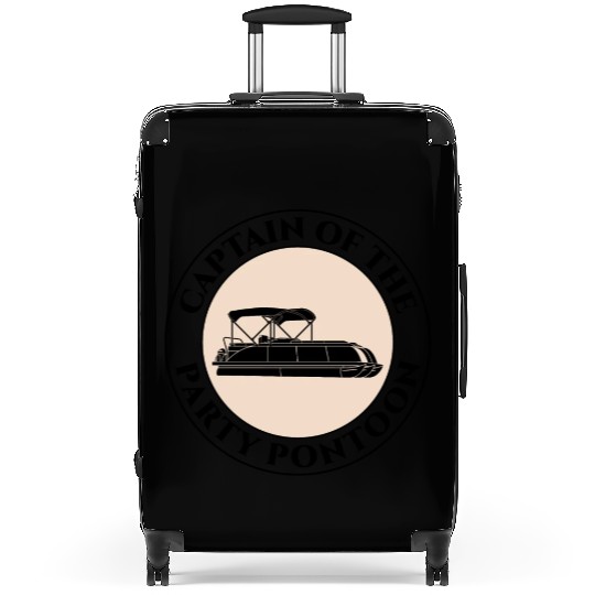 Pontoon Boat Captain Boating Sailing Adventure Suitcases