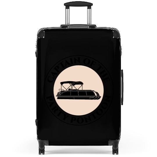 Pontoon Boat Captain Boating Sailing Adventure Suitcases