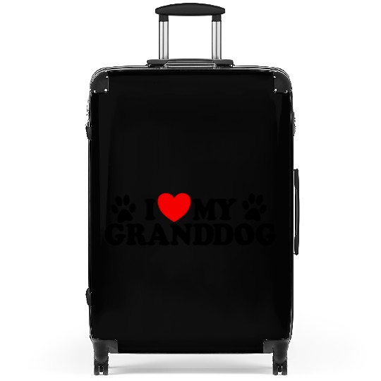I Love My Granddog Dog Grandparent Dog Grandpaw Suitcases