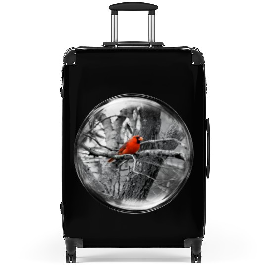 Life in a Bubble Collection -Contrasting Cardinal Suitcases