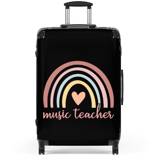 Music Teacher I - Boho Rainbow Suitcases