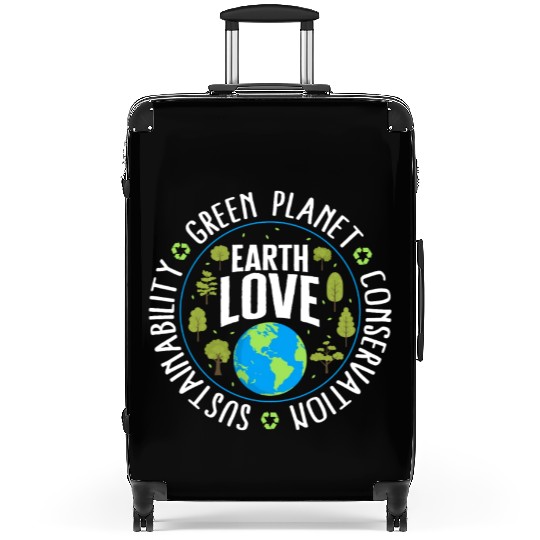Earth Suitcases, Earth Love Sustainability Green