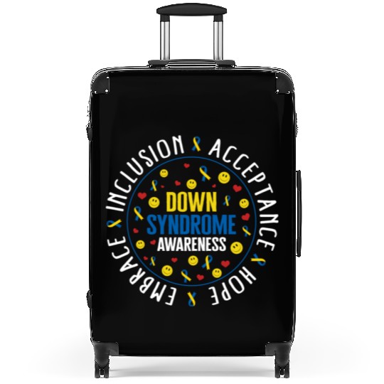 Down Syndrome Awareness Suitcases, Embrace Inclusion