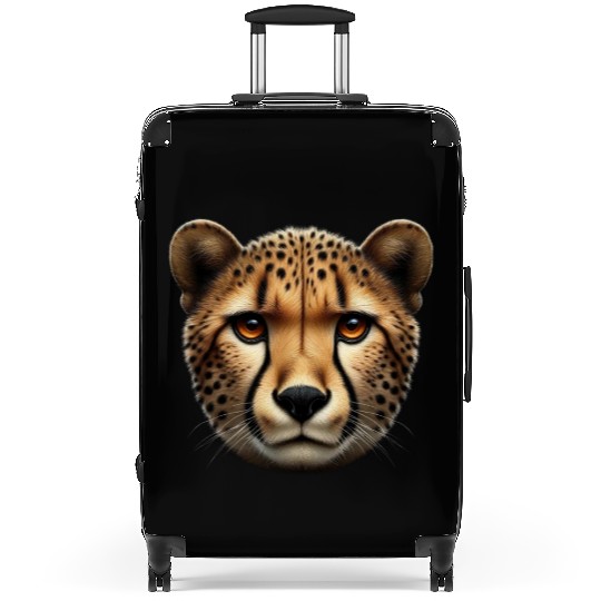 Cheetah Head Wildlife Suitcases