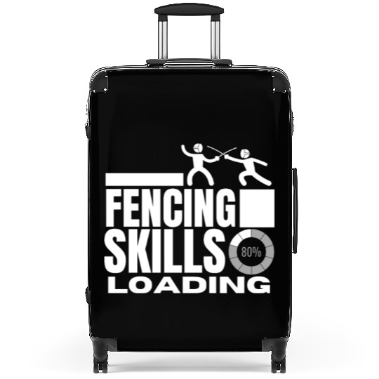 Fencing Skills Loading Funny Fencer Suitcases