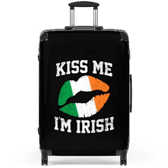 KISS ME IM IRISH ST PATRICKS DAY Suitcases