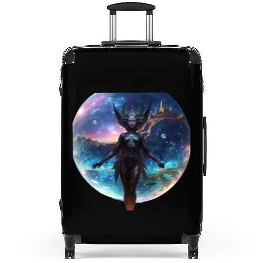 Guardian of Galaxy in her hidden crystal world Suitcases
