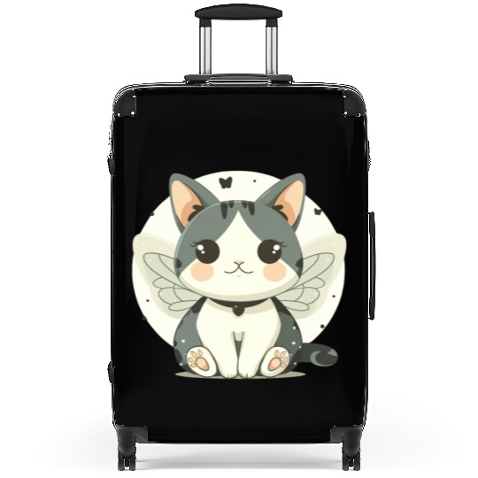 Kawaii Cat-Butterfly Suitcases