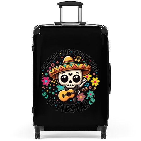 Skull with Cinco De Mayo Suitcases