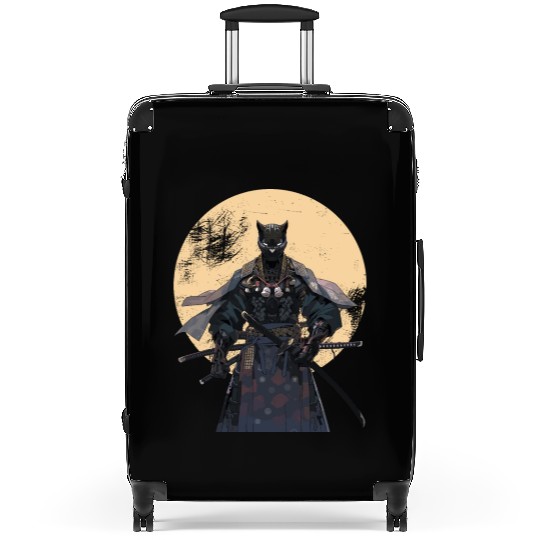 Anime Panther Warrior Samurai katana Suitcases
