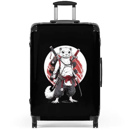 Ninja Samurai Anime Ferret Manga Warrior Suitcases