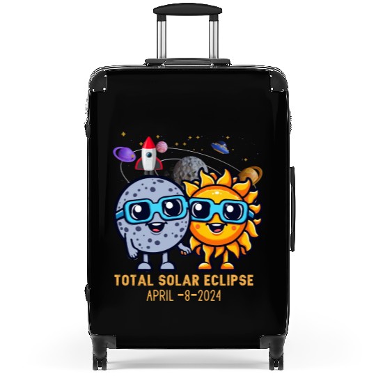 Total solar eclipse 4-8-2024: Sun and Moon love Suitcases