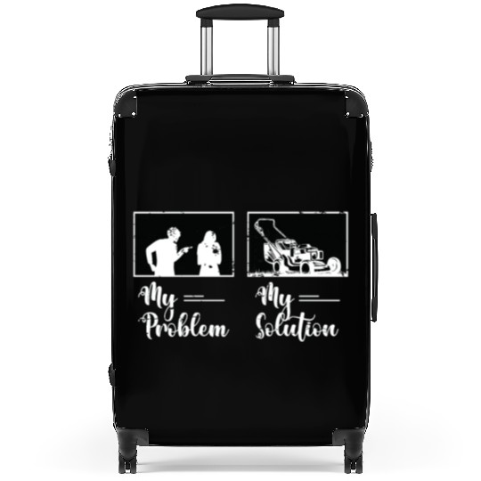 Mower My Problem My Solution Pictogram Mom Dad Suitcases