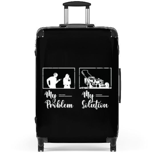 Mower My Problem My Solution Pictogram Mom Dad Suitcases