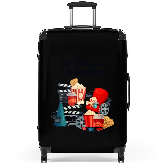 Popcorn Vintage Movie Night Suitcases