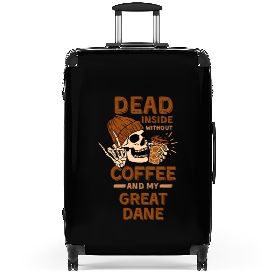 Coffee Great-dane lover Suitcases