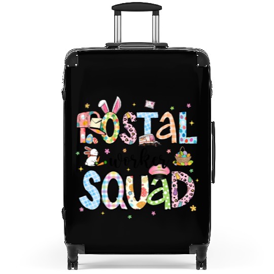 Happy Easter Postal Worker Squad Mail Carrier Suitcases