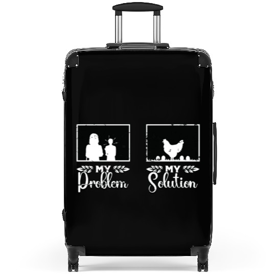 Poultry Farmer My Problem My Pictogram Mom Dad Suitcases