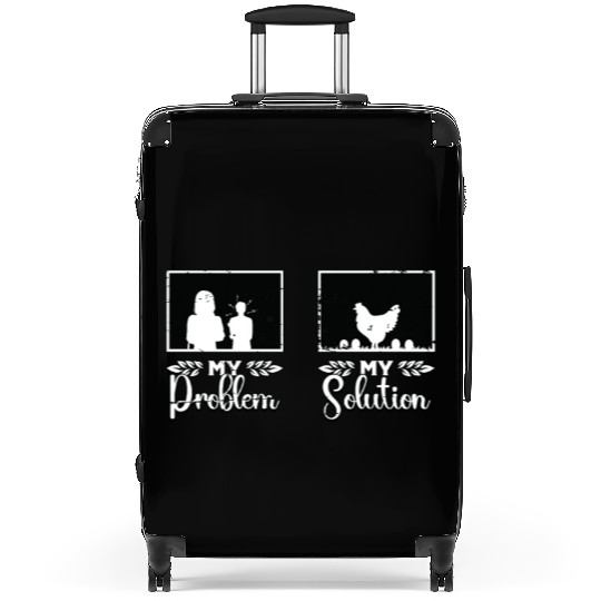 Poultry Farmer My Problem My Pictogram Mom Dad Suitcases
