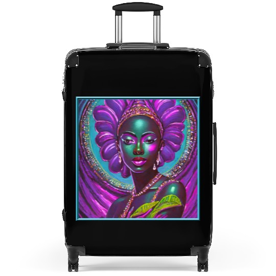 African Goddess Violet Nurturing Me - 1 Suitcases