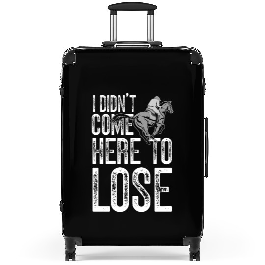 Funny Kentucky derby horse racing jockey Suitcases
