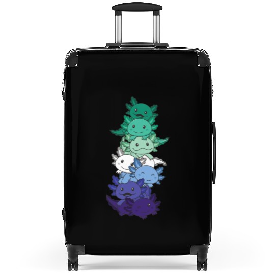Gay Flag Gay Pride Lgbtq Axolotl Suitcases
