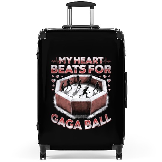 Gaga Ball Dodgeball My Heart Beats For Gaga Ball Suitcases