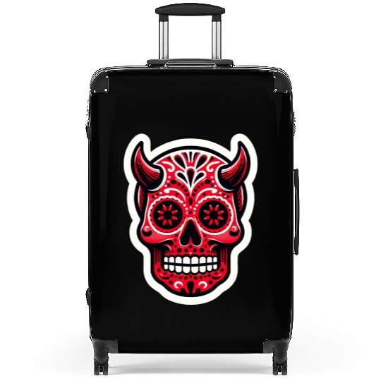 Adventurous Spirit: Daredevil Sugar Skull Suitcases
