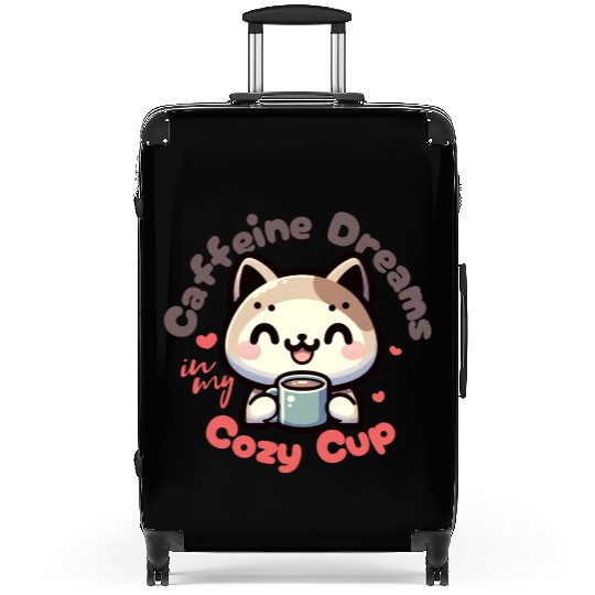 Caffeine Dreams Cat Delight Suitcases