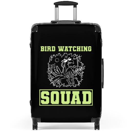 Funny Bird Watcher Ornithologist Suitcases