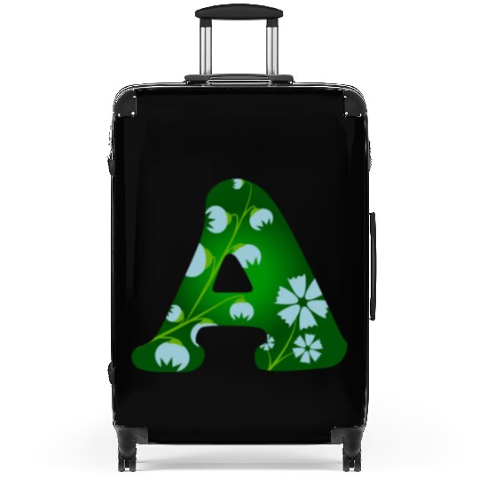 Monogram with capital letter A and bellflowers Suitcases
