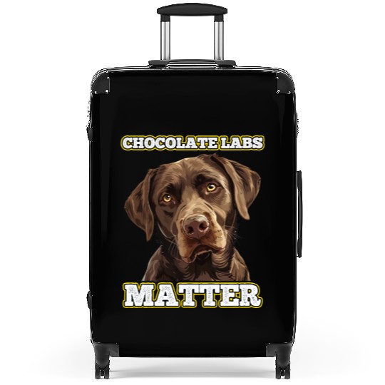 Brown Labrador CHOCOLATE LABS MATTER Labrador Suitcases