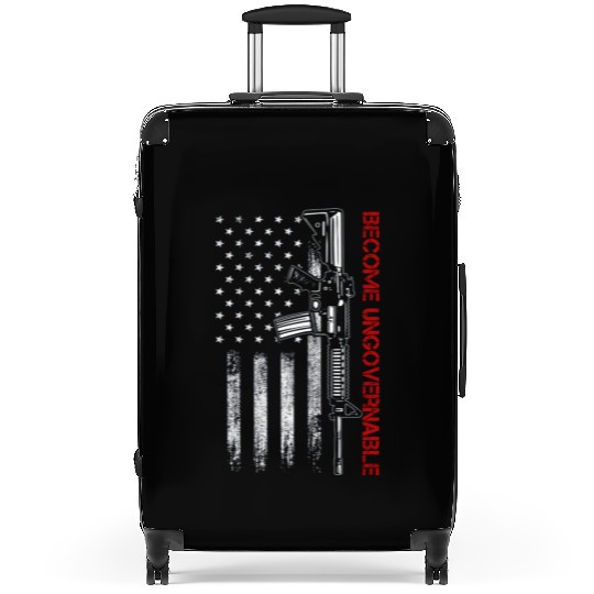 Become Ungovernable American USA Flag Suitcases