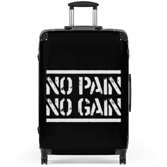 No Pain No Gain Suitcases